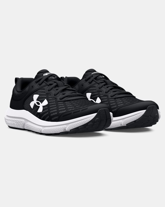Boys' Grade School UA Assert 10 Running Shoes in Black image number 3